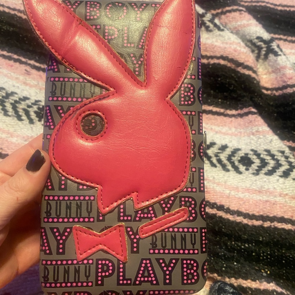 PLAYBOY Pink and Gray Bunny wallet
